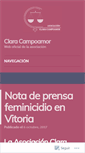 Mobile Screenshot of claracampoamor.com